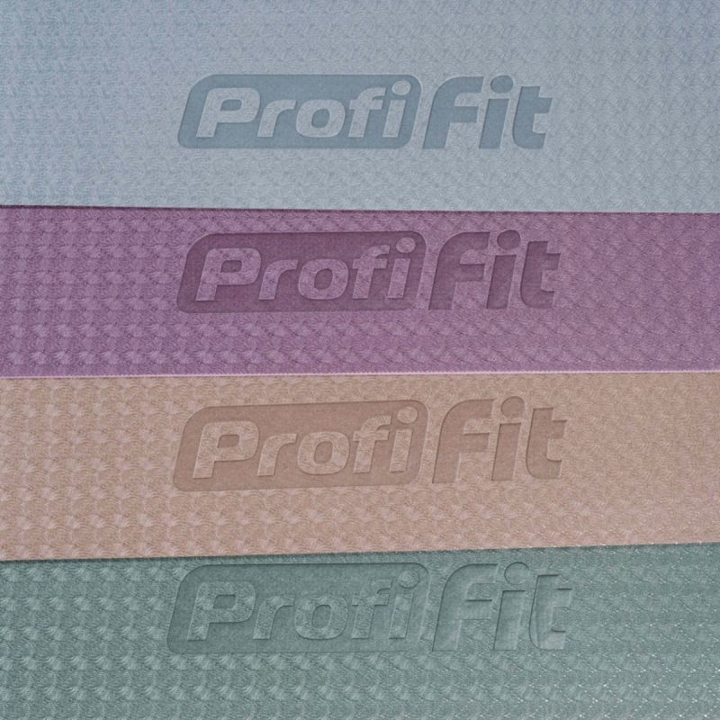 Коврик для йоги и фитнеса БАЗА (зелёный-оливковый) 5 мм PROFI-FIT