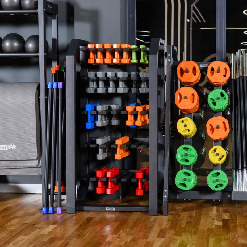 Гантель в виниловой оболочке, шестигранник PROFI-FIT 3 кг, серая