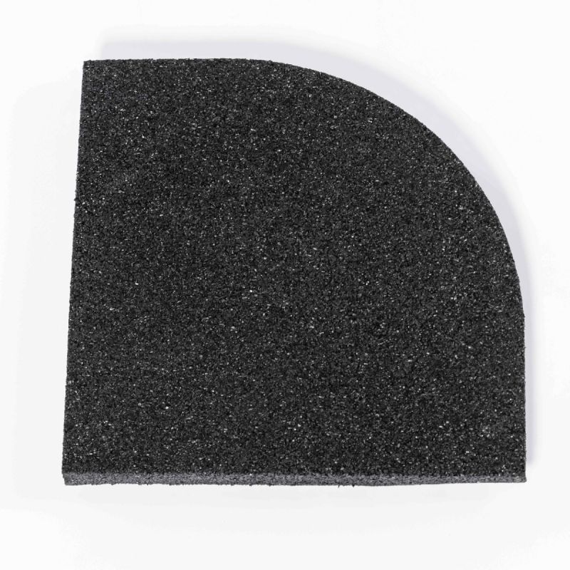 Бордюр резиновый угловой (Sport Рlit Premium) 150x150x15 мм PROFI-FIT