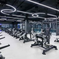 Светильник светодиодный полукруглый, диаметр 2,5 м (96 Вт)