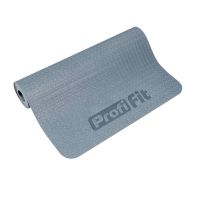 Коврик для йоги и фитнеса СТАНДАРТ (графит) 5 мм PROFI-FIT