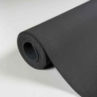 Коврик для йоги и фитнеса ПРОФ (угольно-черный) 5 мм PROFI-FIT