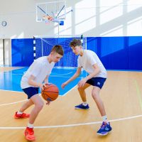 Ферма для баскетбольного щита игрового на растяжках вынос 1200 мм ZAVODSPORTA