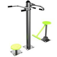 S-1013 Уличный тренажер Твистер стоя - Твистер сидя ZAVODSPORTA