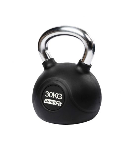 Гиря обрезиненная с хромированной ручкой PROFI-FIT 30 кг