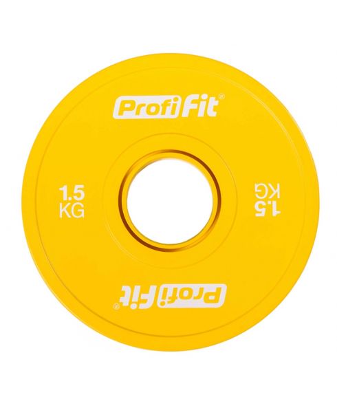 Диск профессиональный обрезиненный (цветной) D51 мм PROFI-FIT 1,5 кг