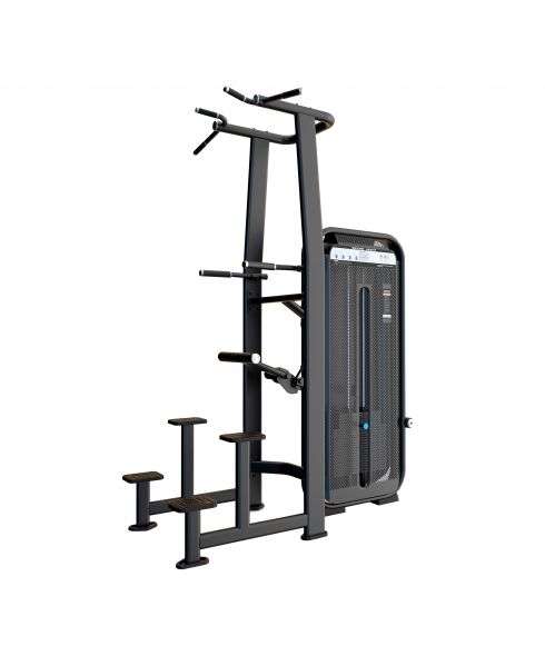 E7009 Турник, брусья с противовесом. Стек 110 кг